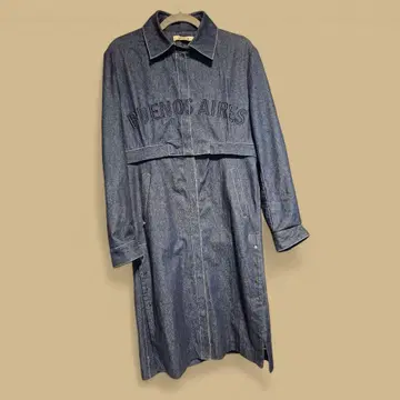 Low Classic 데님 트렌치코트 미디 원피스