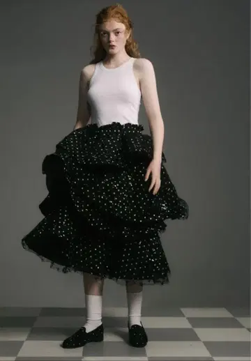 완판! bibiy 도트 롱 스커트 새상품