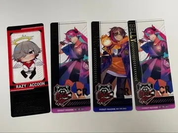 GIGO CrazyRaccoon CR 금박 클리어 책갈피