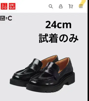 시착만 한 상품 유니클로C 컨필터치 로퍼 24cm 블랙