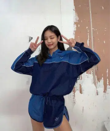 adidas 다크 블루/라이트 블루 숏팬츠