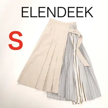 H3011 엘렌딕 사이드 플리츠 절개 롱 스커트