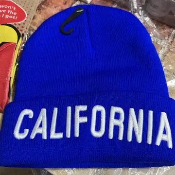 CALIFORNIA 니트 모자 파랑