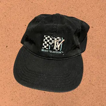 90's MTV FLAT Cap vintage Black