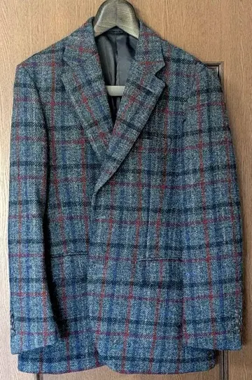 새상품급 중고 해리스 트위드 체크 무늬 자켓 XL
