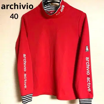 ARCHIVIO 풀오버 긴팔 속기모 빨간색 여성용 골프 40