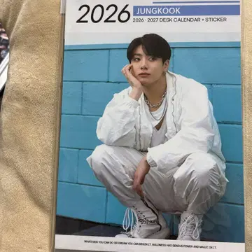 2026 Jungkook 데스크 달력 + 스티커