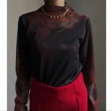 MIRANDA TAIDAI SHEER TURTLE TOP