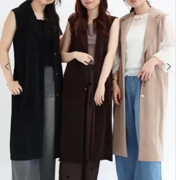 Vin 메쉬 벨로아 테일러드 롱베스트