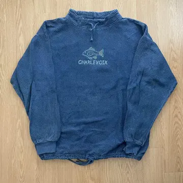 90s WEK 모크넥 코튼 풀오버