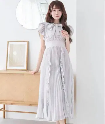 RoseMuse 로제뮤즈 chiffon pleated dress