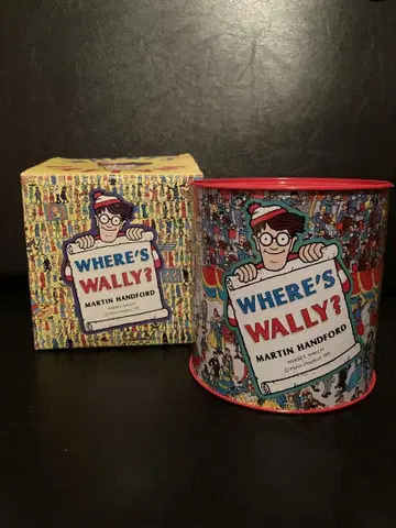 WHERE'S WALLY? 저금통 빨간색 캔뱅크