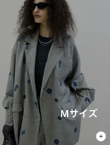 AMERI VINTAGE CHECK FLOWER PAPA JACKET