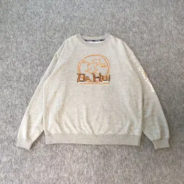 90s Da Hui 다피 빈티지 서프 맨투맨 면 LL 빅 로고