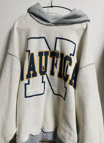 NAUTICA x is-ness 인사이드 아웃 후드티 리버서블