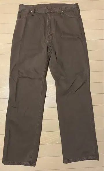 Wrangler 브라운 스트레이트 팬츠 33 x 31