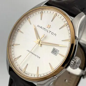 [ 콤비 컬러 ] 해밀턴 재즈 마스터 데이트 손목시계 쿼츠