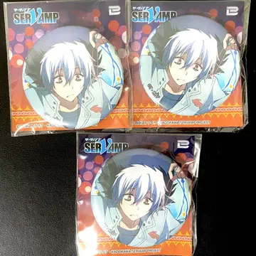 SERVAMP 서바 프라이스 한정판 캔뱃지 여름 축제 유카타 쿠로 3개
