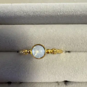 골드 오팔 라운드컷 반지 13호