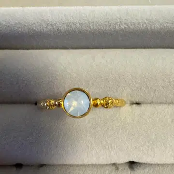 골드 오팔 라운드컷 반지 13호