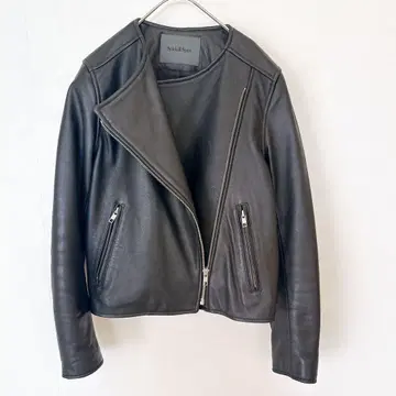 Spick&Span 노카라 싱글 라이더 자켓 36