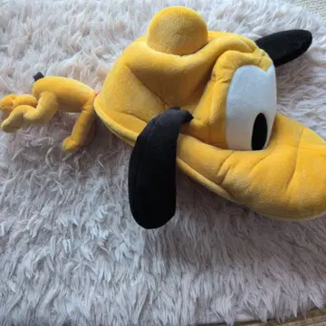 디즈니 플루토 팬캡 봉제 인형 모자 귀여운 신체 부착