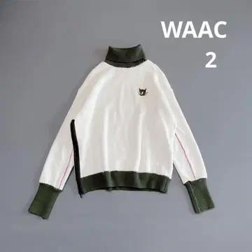 WAAC 와크 터틀넥 2/L 니트 스웨터 화이트 계열