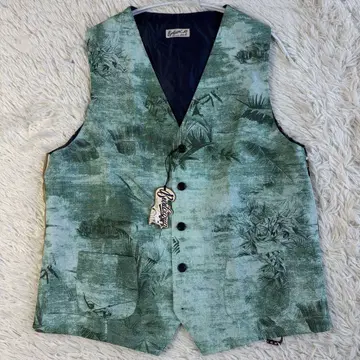 (미사용 택 포함) 베비라쿠아 올 패턴 지레 보타니컬 베스트 이탈리아제