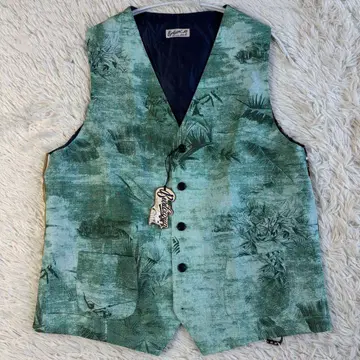 (미사용 택 포함) 베비라쿠아 올 패턴 지레 보타니컬 베스트 이탈리아제