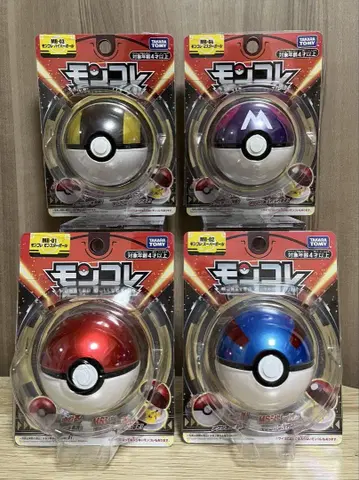타카라토미 몬코레 볼 4종 세트 초기 광택 있음