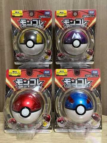 타카라토미 몬코레 볼 4종 세트 초기 광택 있음