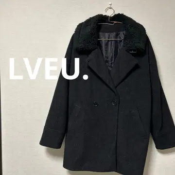 [LVEU.] 러브유 울 블렌드 보아 넥 피코트