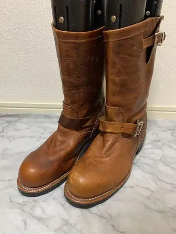 CHIPPEWA 엔지니어 부츠 US9E 스틸토 브라운