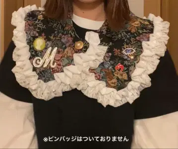 탈부착 카라 프릴 블랙 핸드메이드
