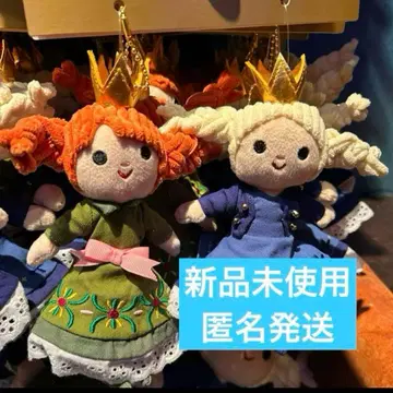 [ 미사용 새상품 ] 디즈니 안나 엘사 봉제 인형 키체인