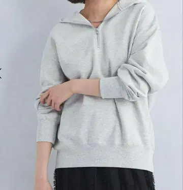 미사용 그린 라벨 릴랙싱 하프 지퍼 후디 맨투맨
