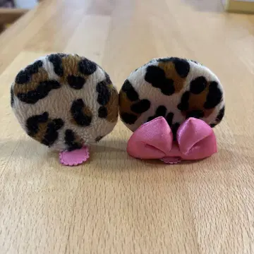 미니 레오파드 무늬 패치 핑