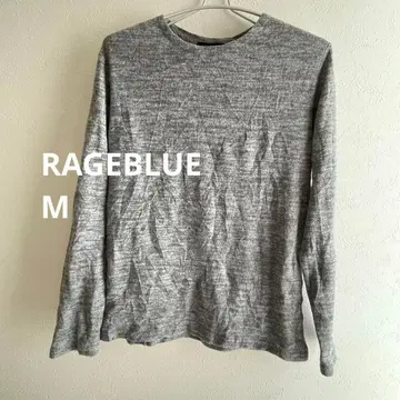 RAGEBLUE 그레이 긴팔 티셔츠 M