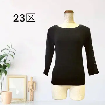 zB348 [ L ] 23KU 리브 니트탑 슬림 실루엣