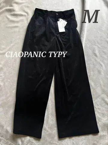 미사용 CIAOPANIC TYPY 깔끔한 세밀 코듀로이 와이드 턱 팬츠