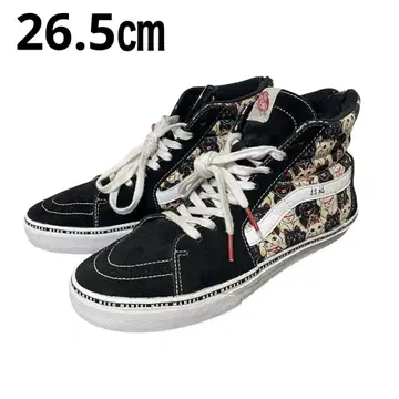 반스 스니커즈 하이컷 지퍼 초복 마네키네코 26.5cm