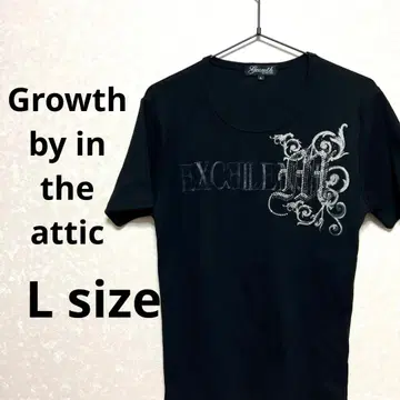 Growth 큐빅 라메 Y2K 블랙 T셔츠 L 24A731