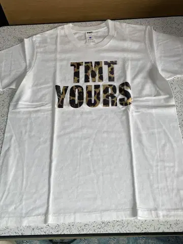 GDC 콜라보 TMT YOURS 표범 무늬 플로키 프린트 티셔츠 미사용