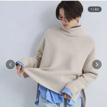 그린 라벨 릴랙싱 하이넥 풀오버 니트 울 100%