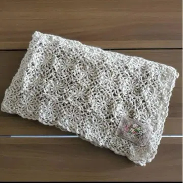 레이스 뜨기 담요 약 103cm x 약 56cm