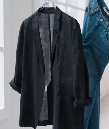 Spick & Span 라미 믹스 시어 자켓