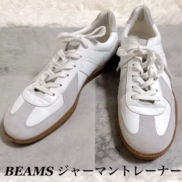 [ 새상품급 ] 저먼 트레이너 가죽 스니커즈 빔즈 사이즈 25.5cm