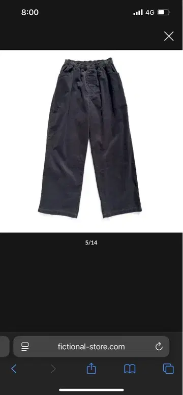 Comfortable reason Straight Cords Slacks