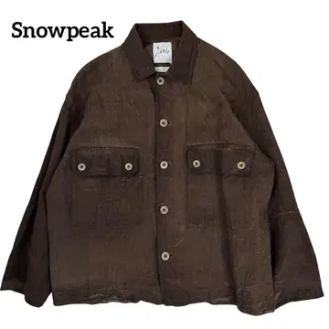 스노우피크 snowpeak 흙 염색 오버 사이즈 커버올 자켓