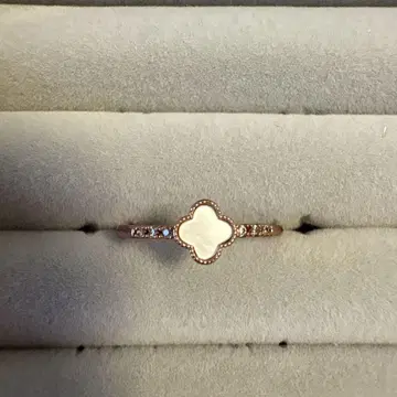 로즈 골드 클로버형 반지 11호